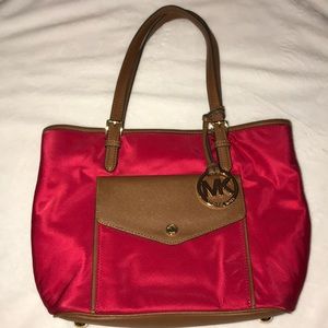 BEAUTIFUL RED AND BROWN MICHAEL KORS BAG ❤️